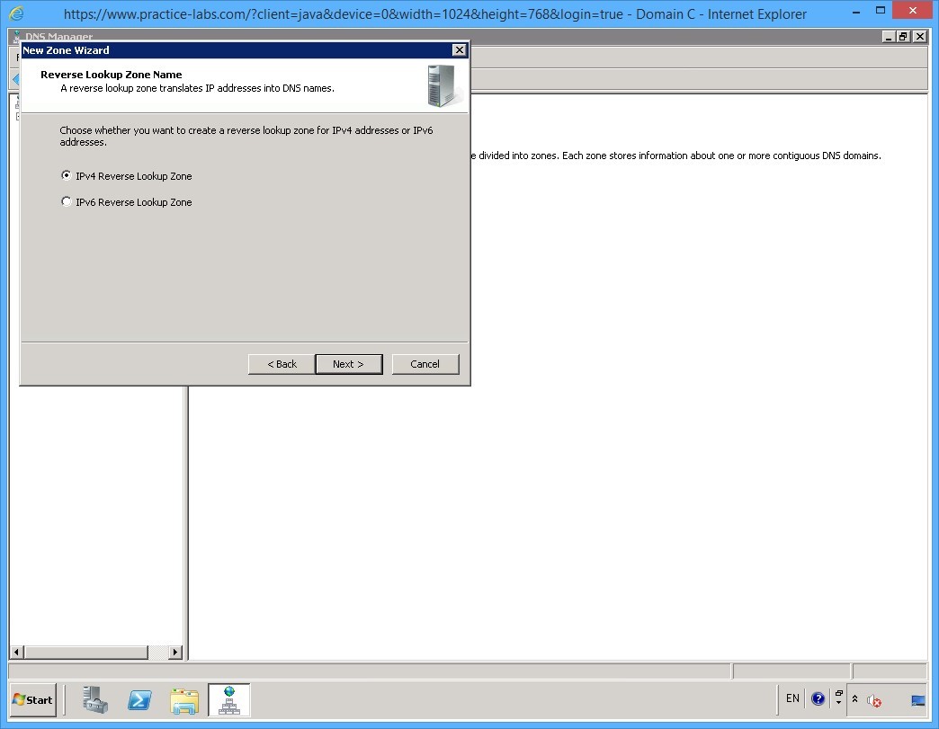 Practice Labs screenshot.